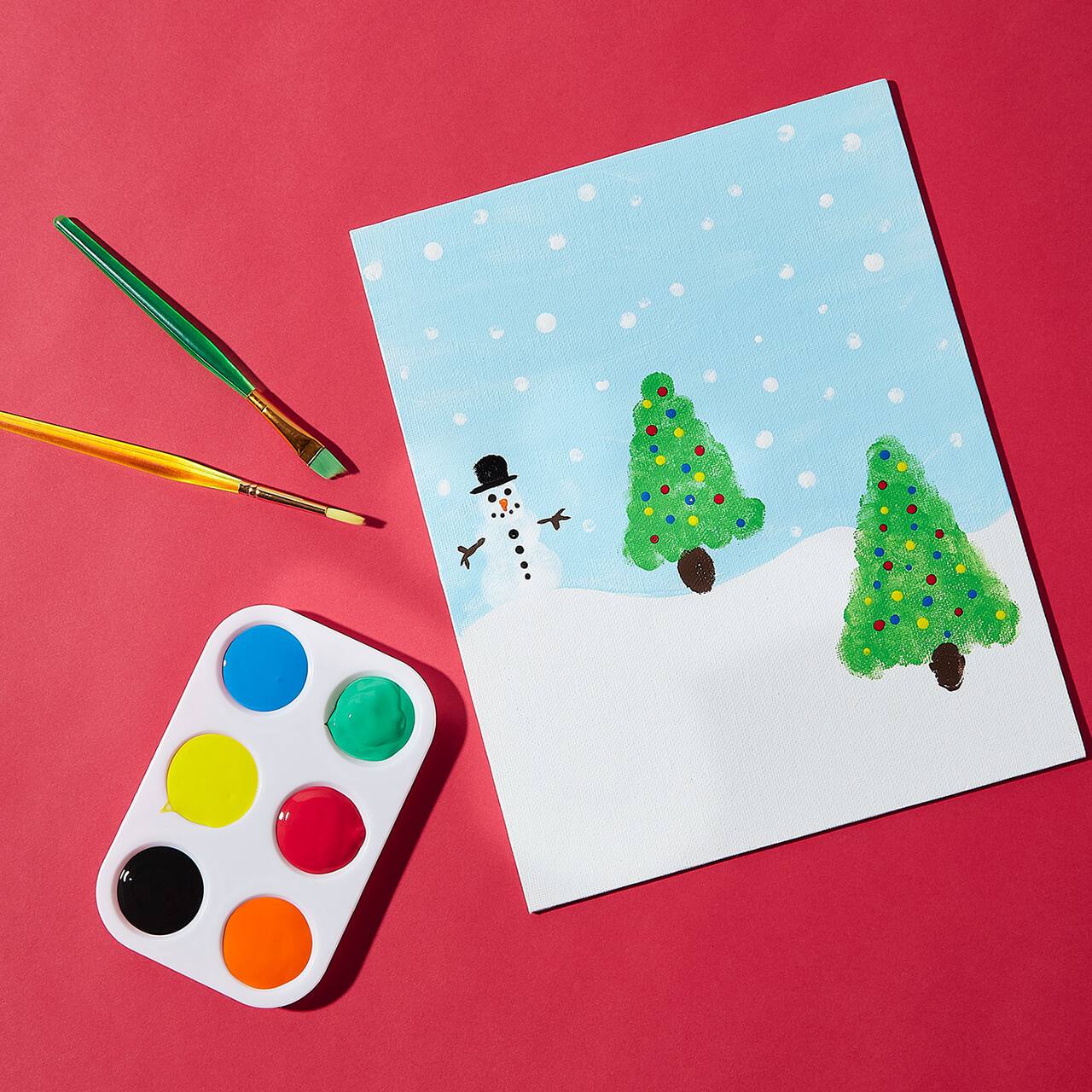 Fingerprint Christmas Tree Art